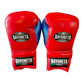 Bayoneta Premium Multilayer Horse Hair Gloves - Red/ White/ Metallic Blue