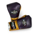 Bayoneta MX Latex Gloves - Purple/ Caramel Gold