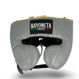 Bayoneta Professional Headgear with Cheeks - Gray/ Gold/ Oxblood