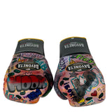 Bayoneta Premium PuLat Horse Hair Gloves - Exclusive Custom "Pop Art" Hand Painted - Yellow/ Black