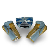 Sparring Set  - Iceberg Blue/ Metallic Gold/ Metallic Blue