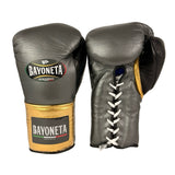 Bayoneta Premium PuLat Horse Hair Gloves - Grey Oxford/ Metallic Gold/ Black