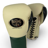No Boxing No Life Training Gloves - Cream/ Pine Green/ Black/ Metallic Rose Gold