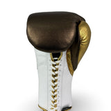 No Boxing No Life Training Gloves - Metallic Brown/ White/ Metallic Gold