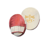 No Boxing No Life Precision Mitts - Metallic Pink/ White