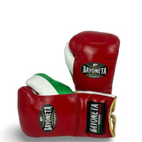 Bayoneta Premium Multilayer Horse Hair Gloves - Red/ White/ Metallic Green/ Metallic Gold