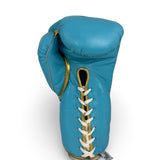 Bayoneta Premium Multilayer Horse Hair Gloves - Sky Blue/ Metallic Gold
