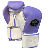 No Boxing No Life Training Gloves - Lila/ White