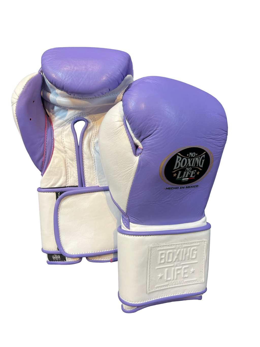 No Boxing No Life Training Gloves - Lila/ White Boxing Gloves