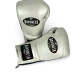 Bayoneta MX Latex Gloves - Pearl White/ Metallic Navy
