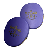 No Boxing No Life Precision Mitts - Lila/ Metallic Gold