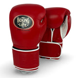 No Boxing No Life Training Gloves - Red/ White