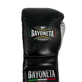 Bayoneta Premium Multilayer Horse Hair Gloves - Black/ Metallic Royal Blue/ Silver