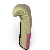 No Boxing No Life Training Gloves - Cream/ Pink/ Burgundy
