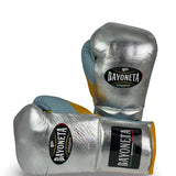 Bayoneta Premium PuLat Horse Hair Gloves - Metallic Silver/ Yellow/ Icy Blue