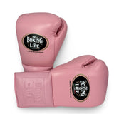 No Boxing No Life Guantes de Entrenamiento - Marrón Metálico/ Blanco/ Dorado Metálico