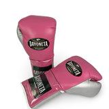 Bayoneta Premium PuLat Horse Hair Gloves - Pink/ Silver/ White