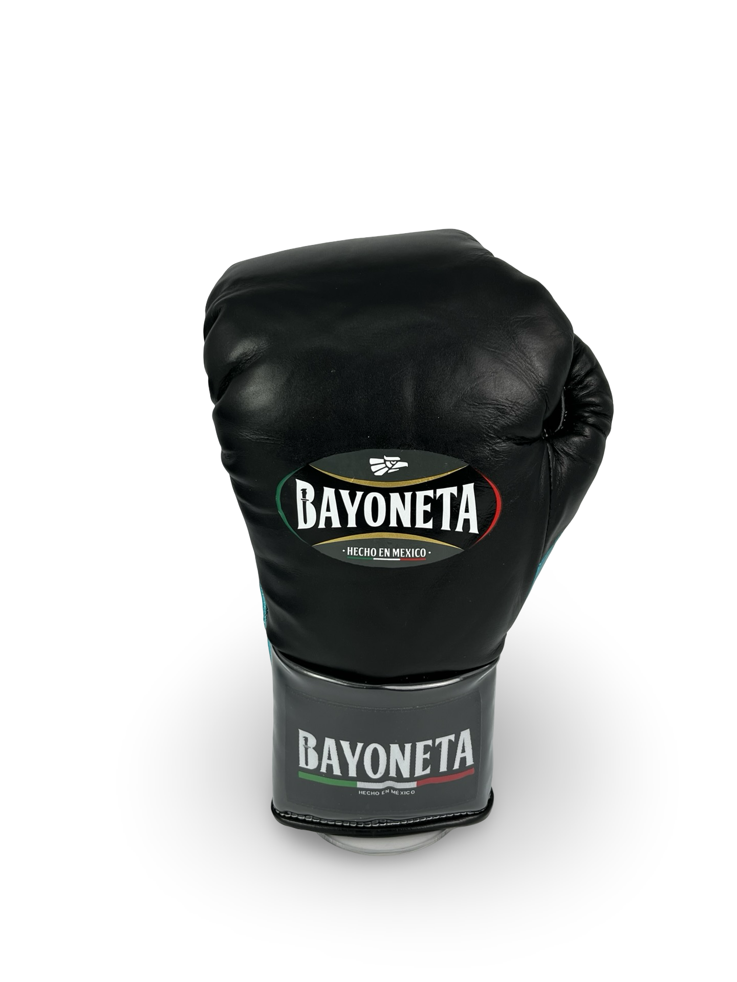 Bayoneta MX Horse Hair Fight Gloves - Black/ Metallic Aqua