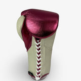 No Boxing No Life Training Gloves - Metallic Pink/ Cream