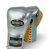 Bayoneta Premium PuLat Horse Hair Gloves - Metallic Silver/ Yellow/ Icy Blue