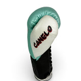 No Boxing No Life Guantes de Entrenamiento - Edición Canelo - Tiffany/ Blanco Perlado/ Negro