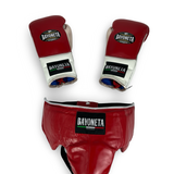 Sparring set - Red/ White/ Metallic English Gold