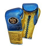No Boxing No Life Guantes de Entrenamiento - Azul Metálico/ Dorado