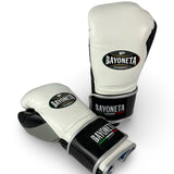 Bayoneta Premium PuLat Horse Hair Gloves - White/ Black/ Metallic Light Gray