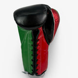 Bayoneta Premium Multilayer Horse Hair Gloves - Black/ Metallic Green/ Metallic Red