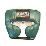 Bayoneta Professional Headgear with Cheeks - Pine Green/ White