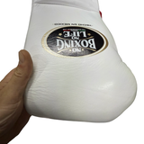 No Boxing No Life Training Gloves - White/ Black/ Red