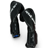 Bayoneta Premium Multilayer Horse Hair Gloves - Exclusive Custom "Black Skeleton" Hand Painted - Black