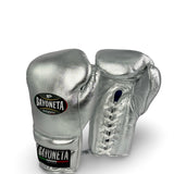 Bayoneta Premium Multilayer Horse Hair Gloves - Metallic Silver