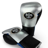 No Boxing No Life Guantes de Entrenamiento - Marrón Metálico/ Blanco/ Dorado Metálico