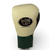 No Boxing No Life Training Gloves - Cream/ Pine Green/ Black/ Metallic Rose Gold