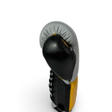 No Boxing No Life Training Gloves - Light Gray/ Caramel Gold/ Black
