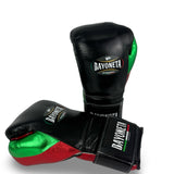 Bayoneta Premium Multilayer Horse Hair Gloves - Black/ Metallic Green/ Metallic Red