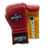 Bayoneta MX Horse Hair Gloves - Red/ Caramel Gold/ White