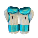 Bayoneta Premium PuLat Horse Hair Gloves - Metallic Aqua/ Pearl White