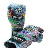 Bayoneta PuLat Guantes de Entrenamiento - Exclusivos personalizados "Caricatura Creed" pintados a mano - Blanco