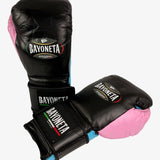 Bayoneta Premium PuLat Horse Hair Gloves - Black/ Baby Blue/ Pink Gum