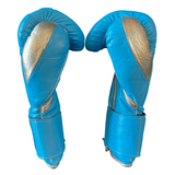 Bayoneta Premium Multilayer Horse Hair Gloves - Sky Blue/ Rose Gold