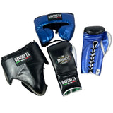 Full Sparring Set - Black/ Metallic Royal Blue/ Silver/ Gray/ Electric Blue