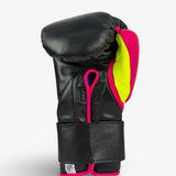 Bayoneta Premium PuLat Horse Hair Gloves - Black/ Neon Pink/ Neon Yellow