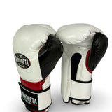 Bayoneta Premium PuLat Horse Hair Gloves - White/ Black/ Dark Red Wine