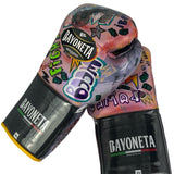 Bayoneta Premium PuLat Horse Hair Gloves - Exclusive Custom "Pop Art" Hand Painted - Yellow/ Black
