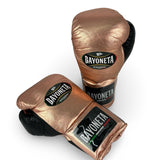 Bayoneta MX Horse Hair Fight Gloves -  Metallic Rose Gold/ Black
