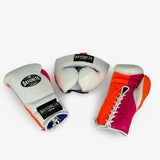 Sparring set - White/ Neon Orange/ Neon Pink