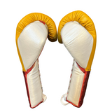 No Boxing No Life Training Gloves - Canelo Edition - Yellow/ Metallic Red/ Pearl