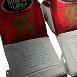 No Boxing No Life Training Gloves - Canelo Edition - Metallic Red/ White